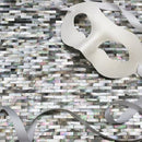 Soho Studio Pearl 11.63" x 12" Seamless Black Lip Bricks