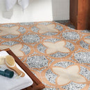 Soho Studio Frammenti 8" x 8" Fleur De Lis Azur Terra