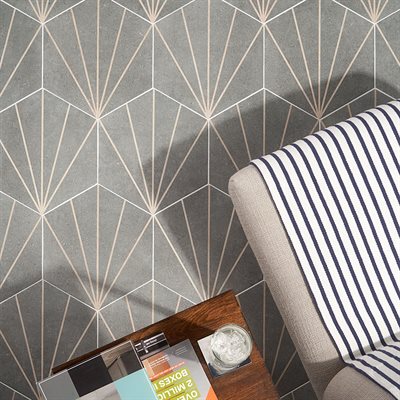 Soho Studio Piaka 12.59" x 14.48" Beams Graphite