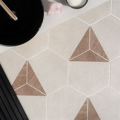 Soho Studio Piaka 12.59" x 14.48" Wood Taupe