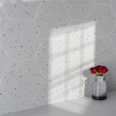 Soho Studio Wild Terrazzo 12.59" x 14.48" Multi White
