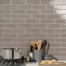 Soho Studio Una 3" x 9" Dark Gray