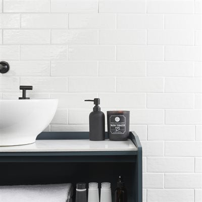 Soho Studio Una 3" x 9" White Polished