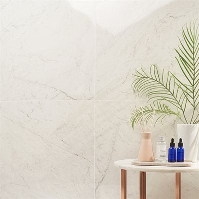 Soho Studio Lithe 24" x 24" Carrara Giola Polished