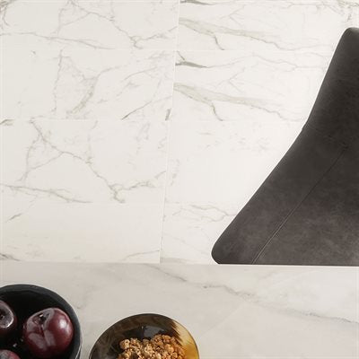 Soho Studio Lithe 12" x 24" Statuario Venato Matte