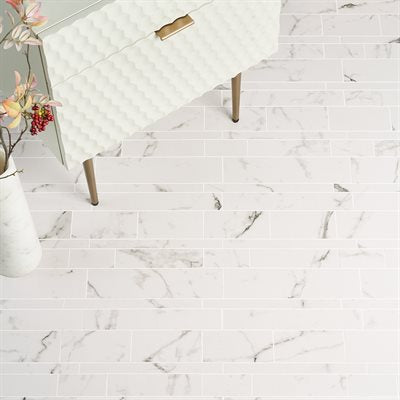 Soho Studio Lithe 11.41" x 11.69" Statuario Venato Matte