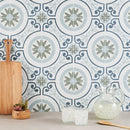 Soho Studio Dhar 9" x 9" White Garden