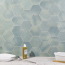 Soho Studio Costa Hex 5.5" x 6" Bettina Blue