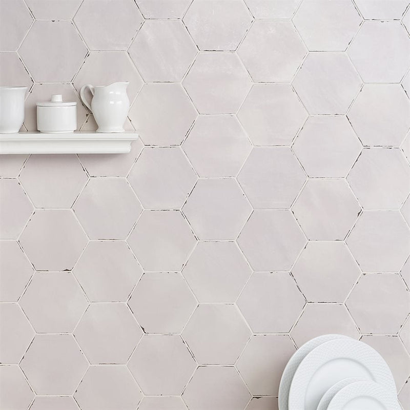 Soho Studio Costa Hex 5.5" x 6" Oxalis Rose