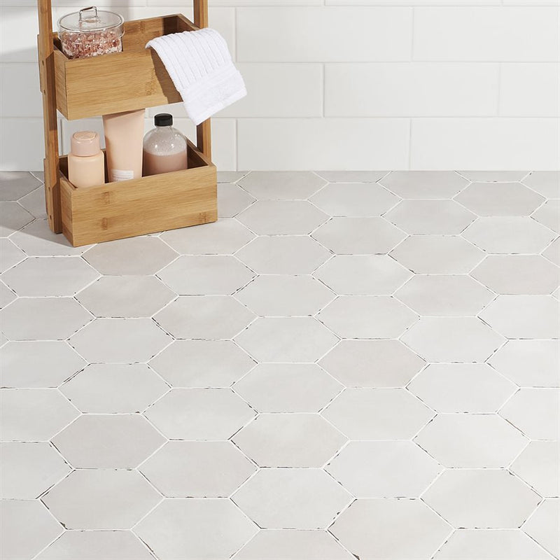 Soho Studio Costa Hex 5.5" x 6" Rassa Grey