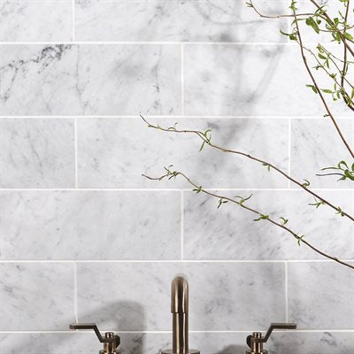 Soho Studio White Carrara 4" x 12" White Carrara