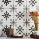 Soho Studio Hermosa 8.75" x 8.75" Picasso Blanco