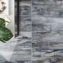 Soho Studio Pinebrook 25/64 12" x 24" Blue