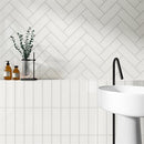 Soho Studio Market Street 4" x 12" White