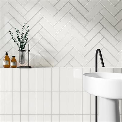 Soho Studio Market Street 4" x 12" White