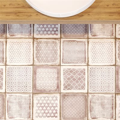 Soho Studio Bernalillo Deco 8" x 8" Pink Rose