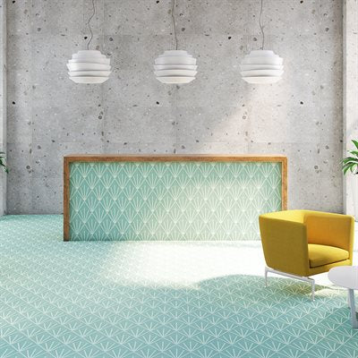 Soho Studio Aries Divide 7.79" x 8.98" Divide Turquoise