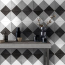 Soho Studio GeoPrism 8" x 8" Cement Deco Gray