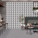 Soho Studio GeoPrism 8" x 8" Terrazzo Deco Grigio