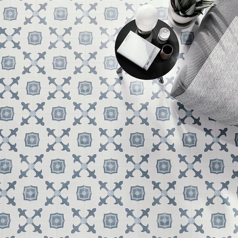 Soho Studio Dhar 9" x 9" White Herald