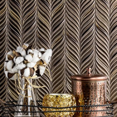 Soho Studio Baroque Petals 10.25" x 11.87" Copper