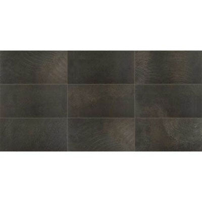 Daltile Ironcraft 12" x 24"-Porcelain Tile-Daltile-Sable Black Polished-12" x 24"-State Tile