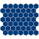 American Olean Color Story Mosaic Hex 1.5" 10.25" x 11.63"-Ceramic Mosaic-American Olean-Sapphire Sky-10.25" x 11.63"-State Tile