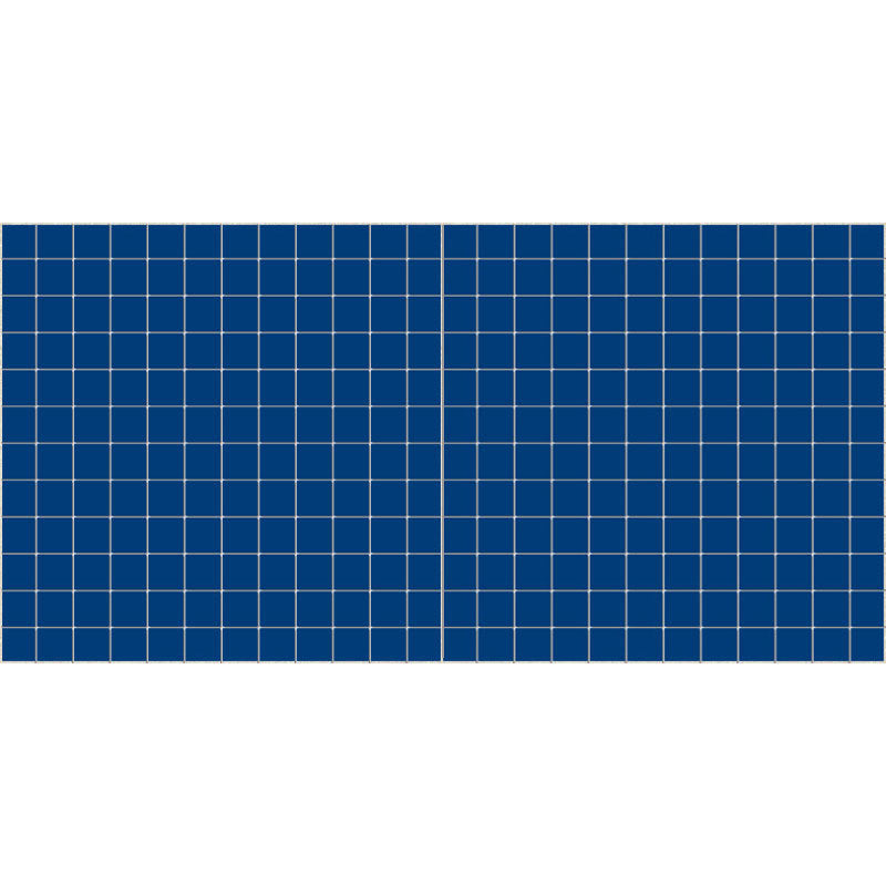 American Olean Unglazed Mosaic 1 x 1 12" x 24"-Porcelain Mosaic-American Olean-Sapphire Sky-12" x 24"-State Tile