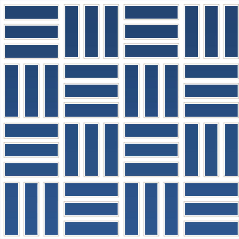 Daltile Color Wheel Mosaic Weave 1 x 3 12" x 12"-Ceramic Mosaic-Daltile-Sea Breeze-12" x 12"-State Tile