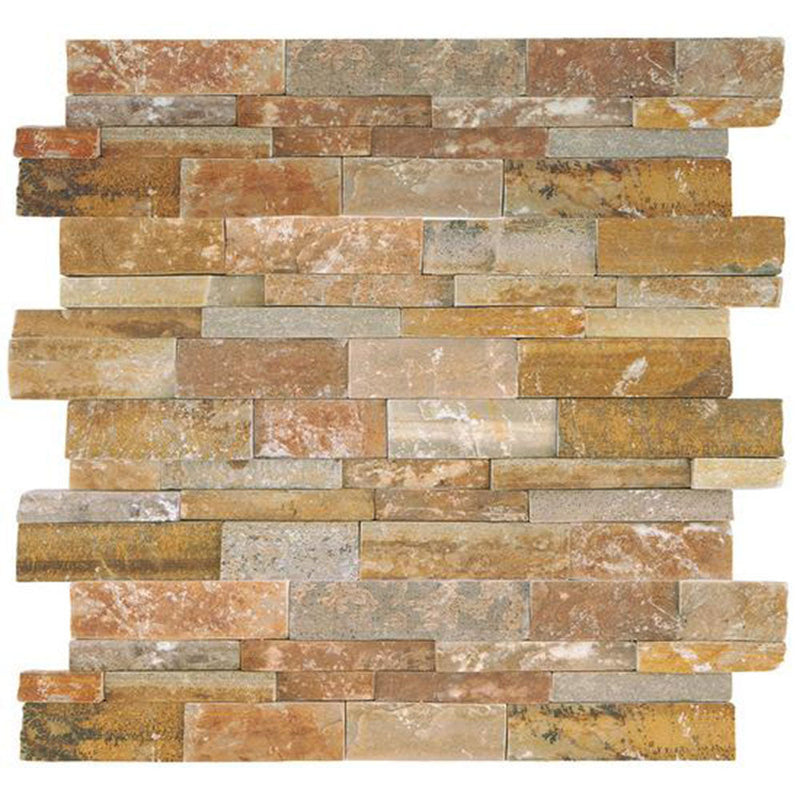 Daltile Stacked Stone 6" x 24"-Natural Stone Tile-Daltile-Shanghai Rust-6" x 24"-State Tile