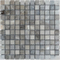 Atlantic Stone Source Mosaic Tiles 1 x 1 12" x 12"-Marble Mosaic-Atlantic Stone Source-Silver Fantasy Marble-12" x 12"-State Tile