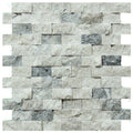 Atlantic Stone Source Mosaic Tiles 1 x 2 12" x 12"-Marble Mosaic-Atlantic Stone Source-Silver Marble-12" x 12"-State Tile