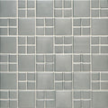Daltile Metallica 12" x 12"-Metal Mosaic-Daltile-Square Combination Brushed Stainless Steel-12" x 12"-State Tile