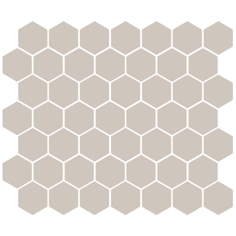 American Olean Color Story Mosaic Hex 1.5" 10.25" x 11.63"-Ceramic Mosaic-American Olean-Stable-10.25" x 11.63"-State Tile