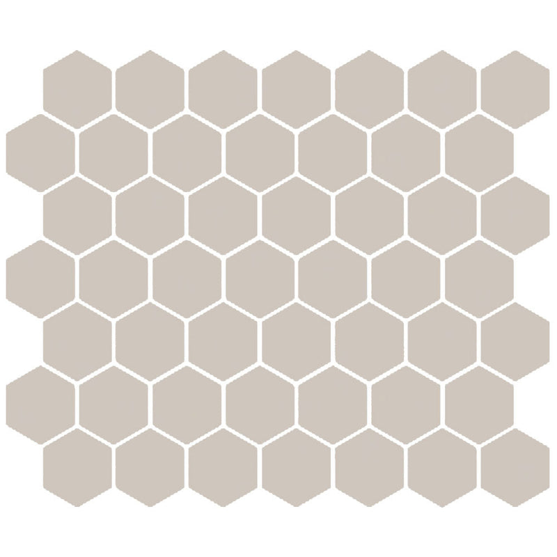 American Olean Color Story Mosaic Hex 1.5" 10.25" x 11.63"-Ceramic Mosaic-American Olean-Matte Stable-10.25" x 11.63"-State Tile