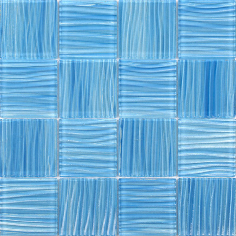 Bati Orient Glass Pool 11.8" x 11.8"-Glass Mosaic-Bati Orient-Striped Light Blue-11.8" x 11.8"-State Tile