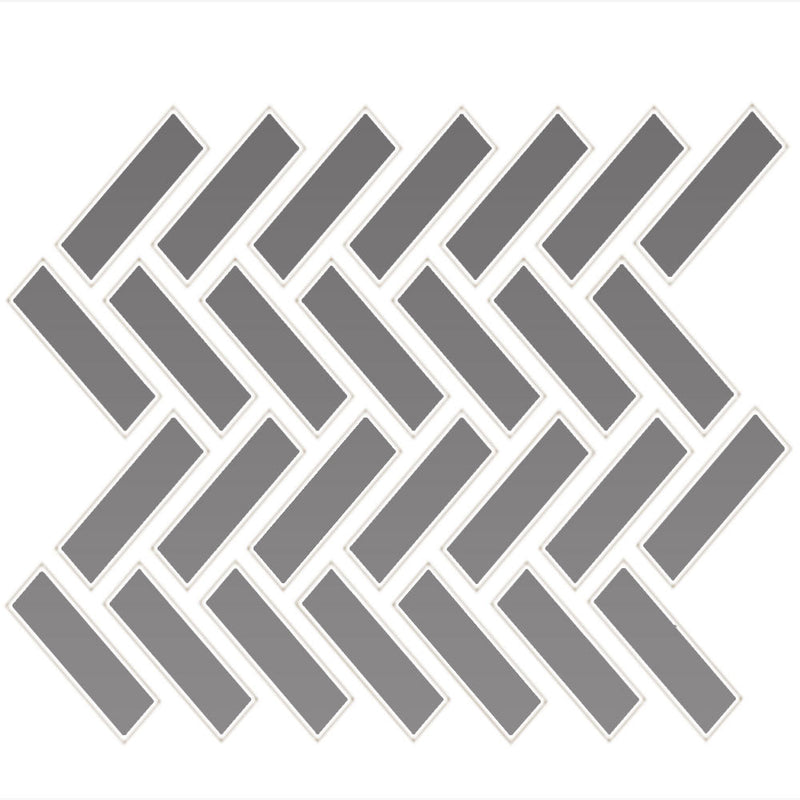 Daltile Color Wheel Mosaic Herringbone 1 x 3 9" x 12"-Ceramic Mosaic-Daltile-Suede Gray-9" x 12"-State Tile