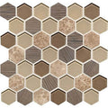 Daltile Idyllic Blends HEX 11" x 11"-Stone & Glass Mosaic-Daltile-Sylvan Sunset-11" x 11"-State Tile