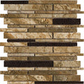 Marazzi Archaeology Random Linear 12" x 12"-Porcelain Mosaic-Marazzi-Chaco Canyon-12" x 12"-State Tile