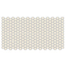 American Olean Unglazed Mosaic 1" Hex 12" x 24"-Porcelain Mosaic-American Olean-Almond-12" x 24"-State Tile