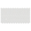 American Olean Unglazed Mosaic 1" Hex 12" x 24"-Porcelain Mosaic-American Olean-Ice White-12" x 24"-State Tile