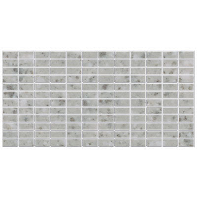 American Olean Unglazed Mosaic 2 x 1 12" x 24"-Porcelain Mosaic-American Olean-Light Smoke Speckle-12" x 24"-State Tile