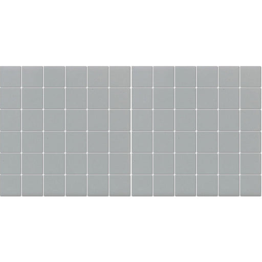 American Olean Unglazed Mosaic 2 x 2 12" x 24"-Porcelain Mosaic-American Olean-Light Smoke-12" x 24"-State Tile