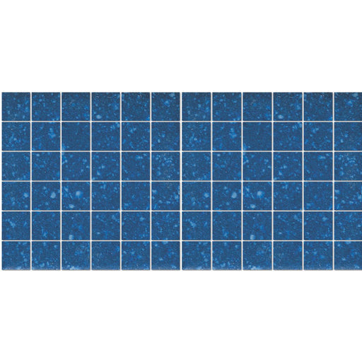 American Olean Unglazed Mosaic 2 x 2 12" x 24"-Porcelain Mosaic-American Olean-Sapphire Sky Speckle-12" x 24"-State Tile