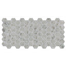American Olean Unglazed Mosaic 2" Hex 12" x 24"-Porcelain Mosaic-American Olean-Light Smoke Speckle-12" x 24"-State Tile