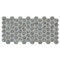 American Olean Unglazed Mosaic 2" Hex 12" x 24"-Porcelain Mosaic-American Olean-Storm Gray Speckle-12" x 24"-State Tile