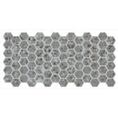 American Olean Unglazed Mosaic 2" Hex 12" x 24"-Porcelain Mosaic-American Olean-Storm Gray Speckle-12" x 24"-State Tile
