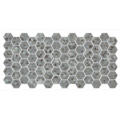American Olean Unglazed Mosaic 2" Hex 12" x 24"-Porcelain Mosaic-American Olean-Storm Gray Speckle-12" x 24"-State Tile