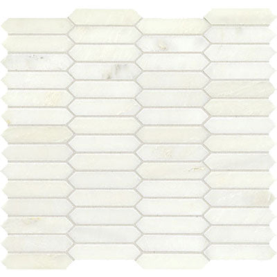 Marazzi Candora Linear Hex 12.37" x 13.32"-Natural Stone Mosaic-Marazzi-Vestal White-12.37" x 13.32"-State Tile