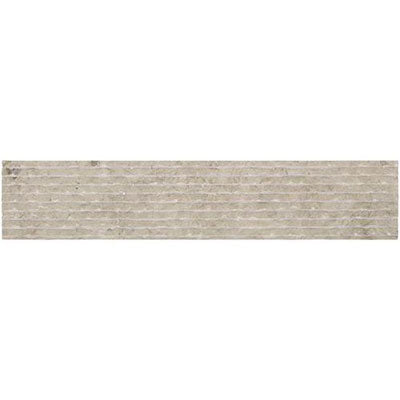 Daltile Limestone 4" x 20"-Limestone Mosaic-Daltile-Volcanic Gray-4" x 20"-State Tile